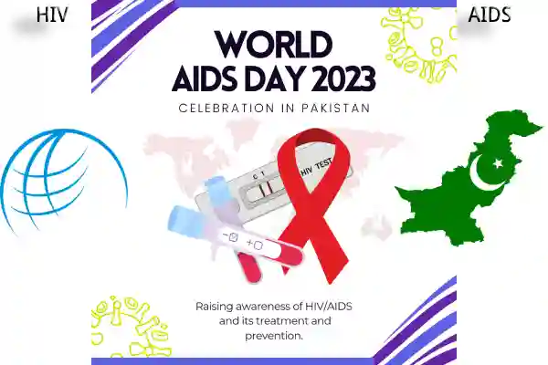 World AIDS Day 2023 is written in picture